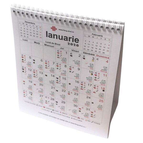 Calendar Feng Shui 2026 in limba romana