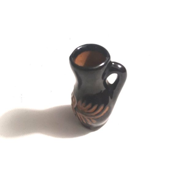 Mini ulcior din ceramică, negru