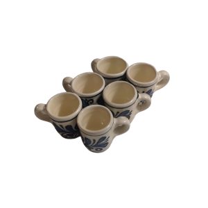 Set de 6 căni mici din ceramică - 50 ml